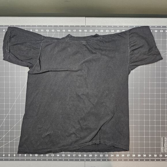 Vintage Barbed Wire Skull Tshirt Small Wild Oats 80s Punk Metal Grunge Skater - Picture 7 of 10